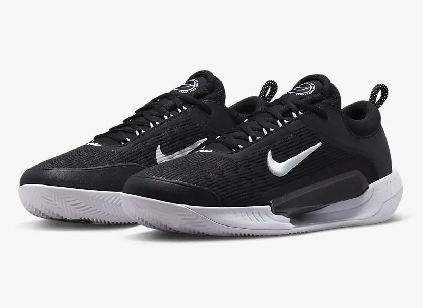 NikeCourt Air Zoom NXT Baskets Basses Noir/Blanc pour Homme