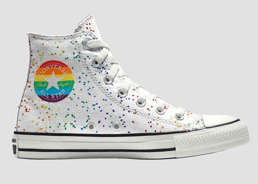 Converse Custom Chuck Taylor All Star Pride By You Unisexe Baskets Montantes