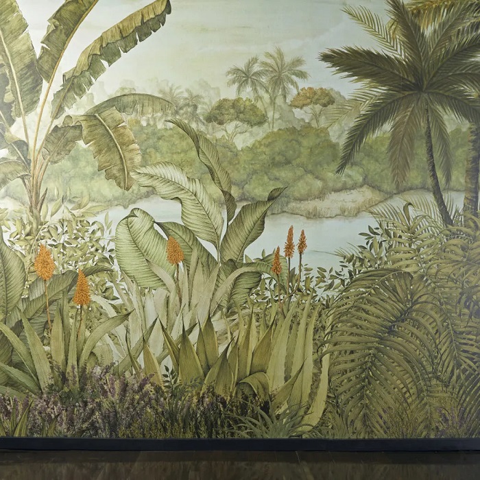 Papier peint intissé TROPICAL imprimé paysage tropical 350x300 cm - Maisons du Monde