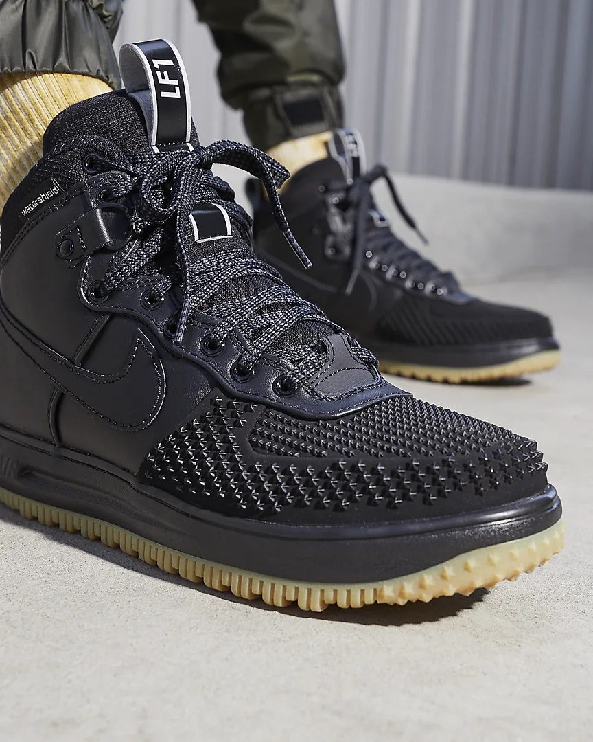 Nike Lunar Force 1 Duckboot Boots Noir/Argent métallique/Anthracite/Noir pour Homme