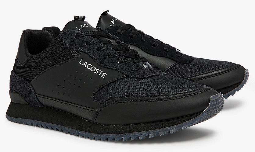 Sneakers Partner Luxe Lacoste en textile Noir pour Homme