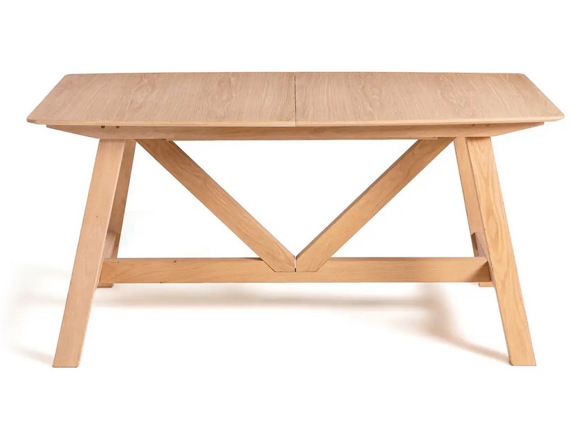 Table XS BUONDI design E.Gallina chêne à allonges naturel 