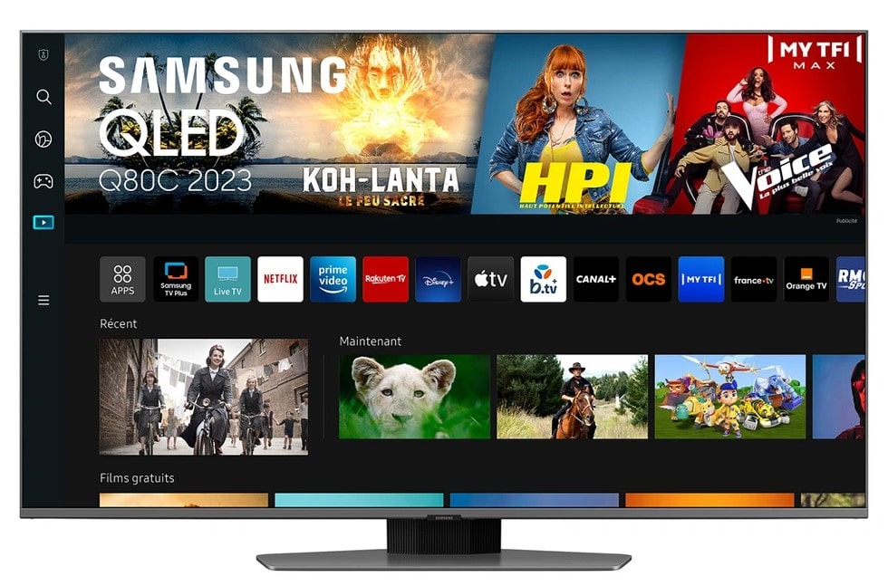 TV Samsung QLED TQ65Q80C 165 cm 4K Smart TV 2023