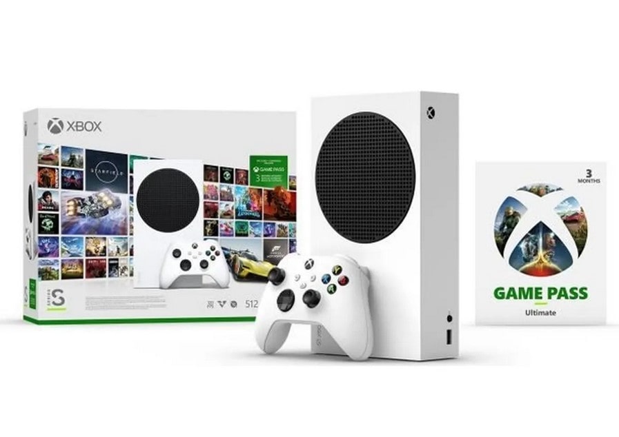 Console Xbox Series S Starter Pack 512Go pas cher 3 mois de Game Pass Ultimate inclus