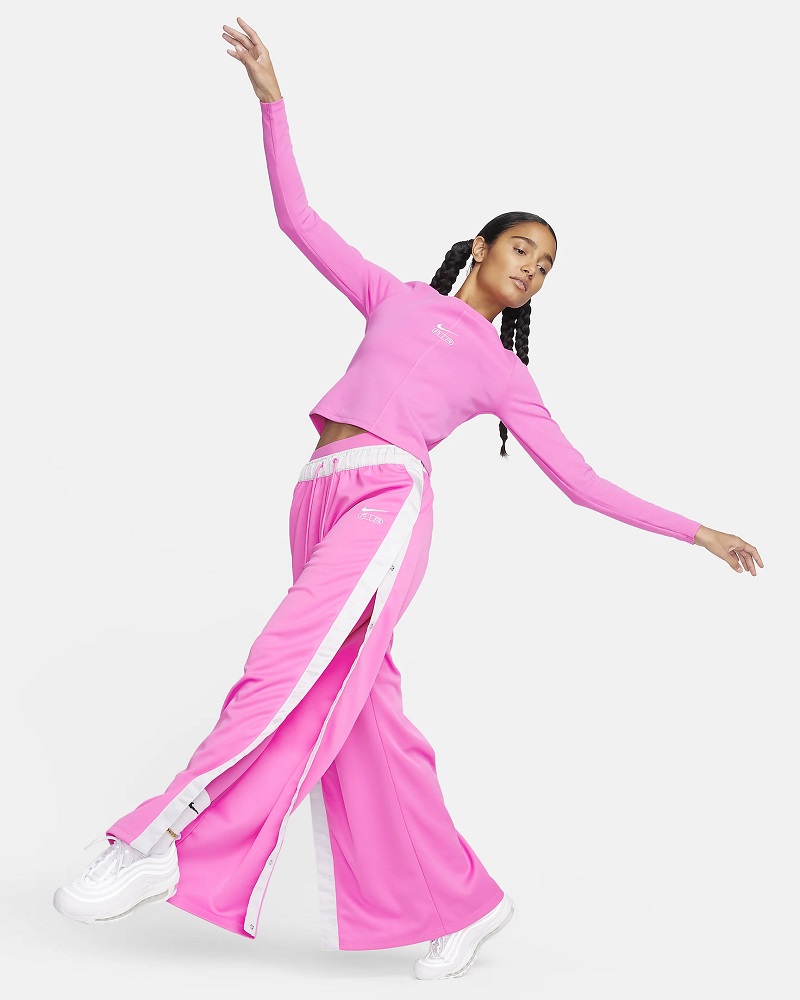 Nike Air Pantalon de survêtement taille mi-haute Playful Pink/Poudre de photons