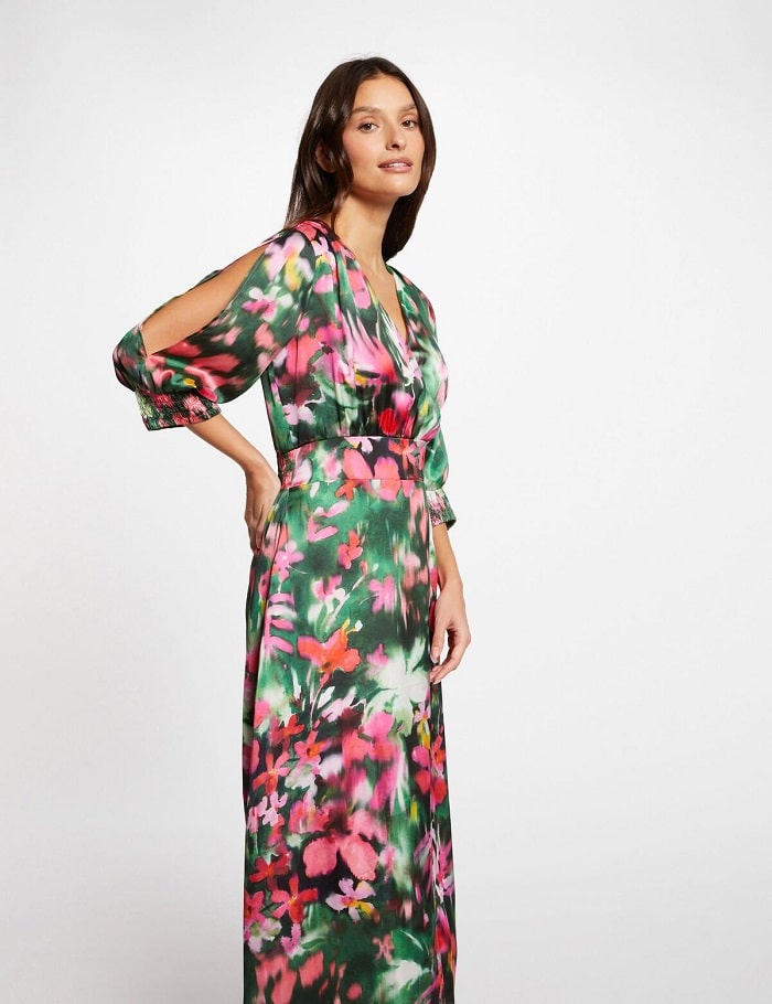 Robe longue RENO Morgan imprimé floral multico