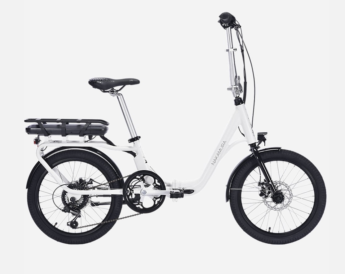 Vélo électrique pliant E-FLEX 2.0 BLANC 25 km/h Autonomie de 60 km pas cher - Vélo Electrique Intersport