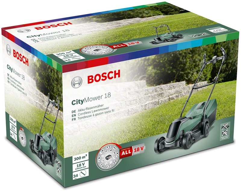 Tondeuse sans fil Bosch CityMover 18