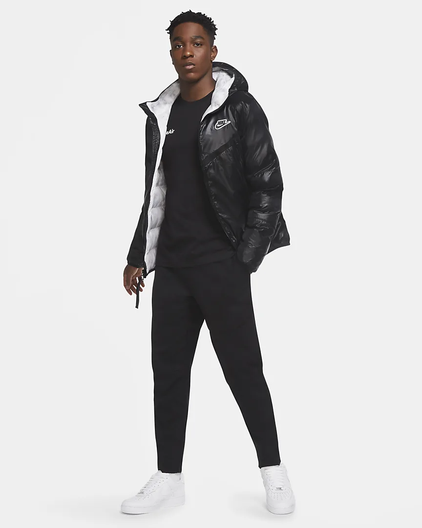 Nike Sportswear Synthetic-Fill Windrunner Veste déperlante Noir pour Homme