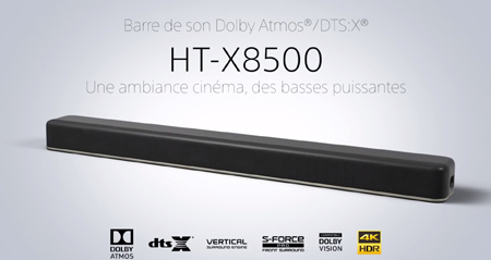 La barre de son Sony HT-X8500 à 230 €