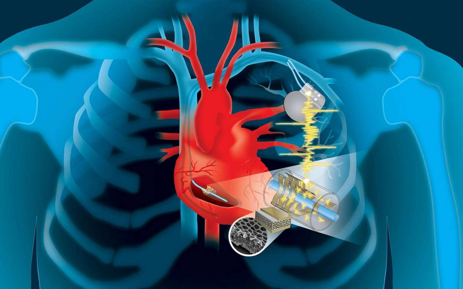 Les pacemakers bientôt rechargés par les battements du cœur ?