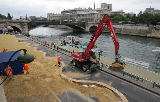 Paris Plages se déleste de son sable fin et de l'entreprise Lafarge - 20minutes.fr