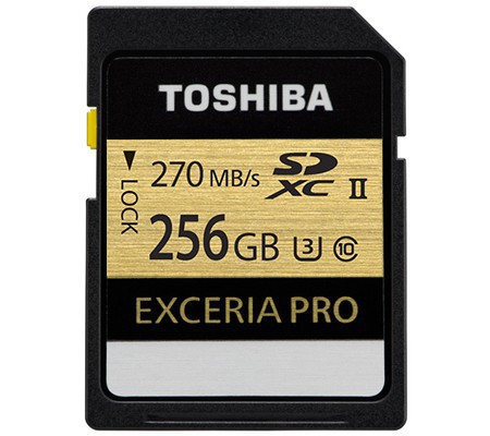 Test : Toshiba Exceria Pro SDXC UHS-II 256 Go : rapide et fiable