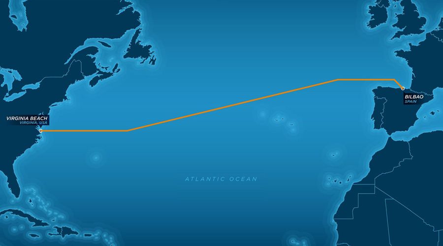 Un câble à 160 Tbit/s de 6 600 km de long traverse l'Atlantique