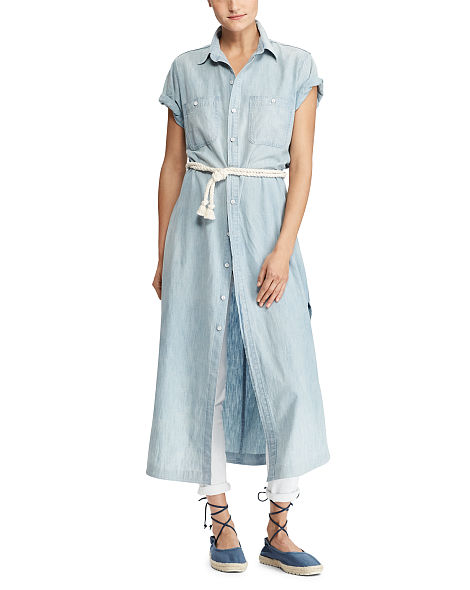 Robe-chemise en lin et coton Polo Ralph Lauren