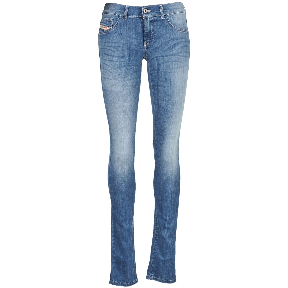Jeans slim Diesel LIVIER Bleu - Jeans Femme Spartoo
