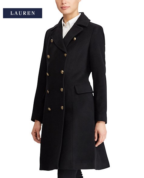 Manteau militaire en laine mélangée Ralph Lauren
