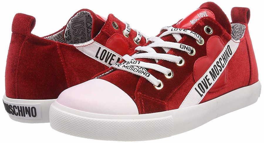 Love Moschino Scarpad.gomma30 Velluto pour Femme