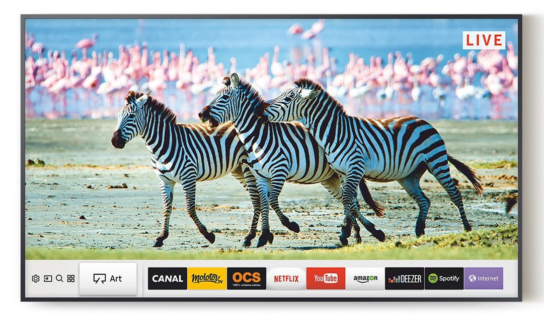  TV Lifestyle Samsung The Frame UE55LS003 UHD pas cher - Téléviseur 4K FNAC