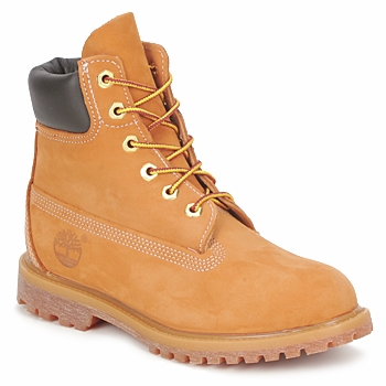  Boots Timberland 6 IN PREMIUM BOOT Wheat Nubuck - Boots Femme Spartoo