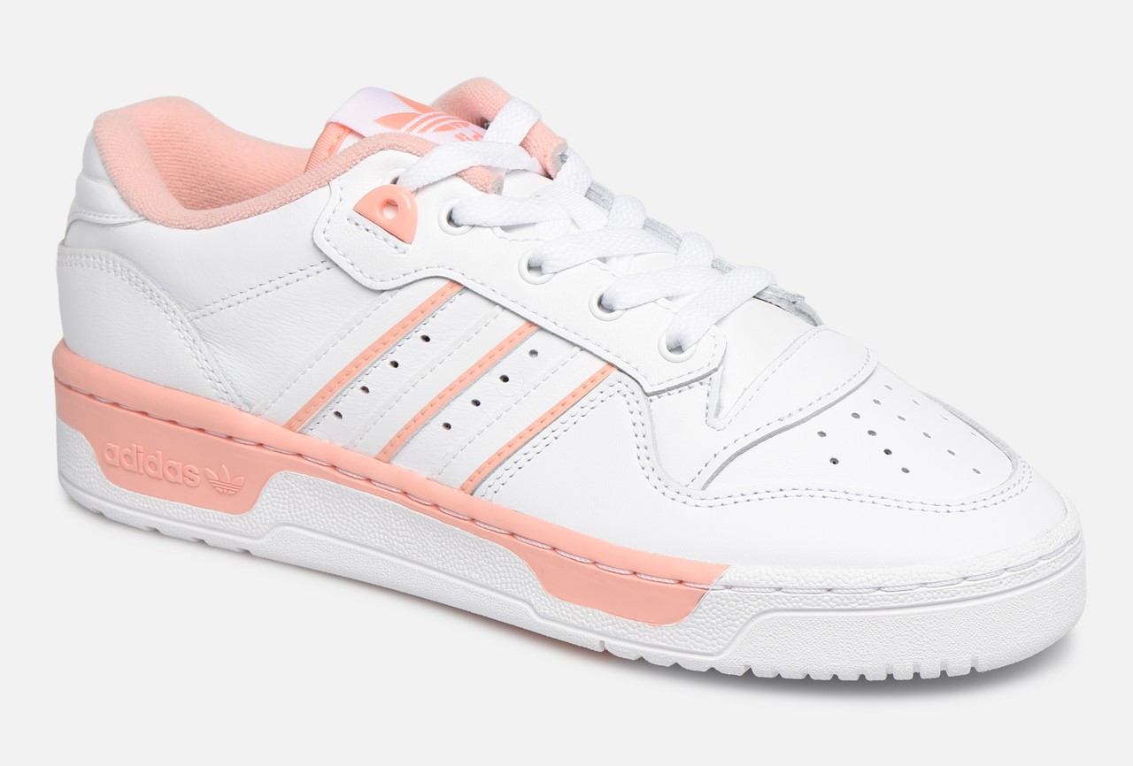Adidas Originals Rivalry Low W Baskets Basses Ftwr White/Ftwr White/Glow Pink