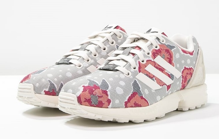 Adidas ZX FLUX Baskets basses chalk solid grey/core white/raw pink