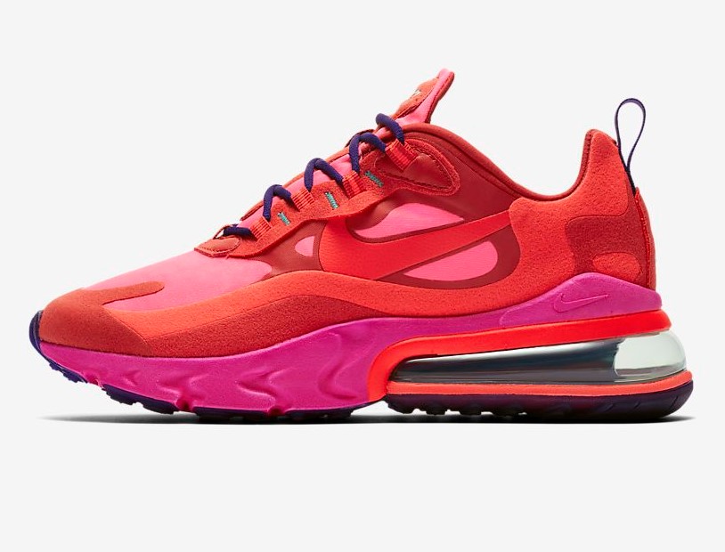 Nike Air Max 270 React Rouge Mystique/Explosion rose/Rouge ...