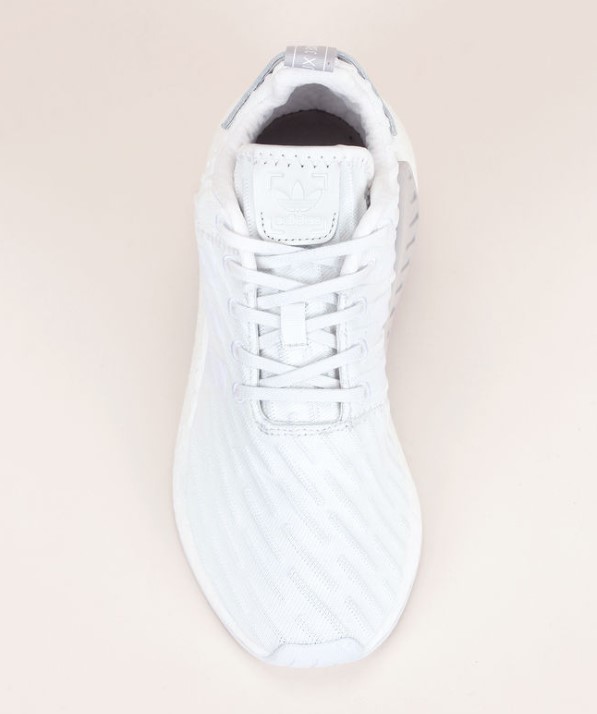 Adidas Originals Baskets bi-matière blanche Originals détail talon en cuir imprimé pois gris