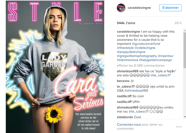 Cara Delevingne pose sans petite culotte sur la couverture d'un magazine