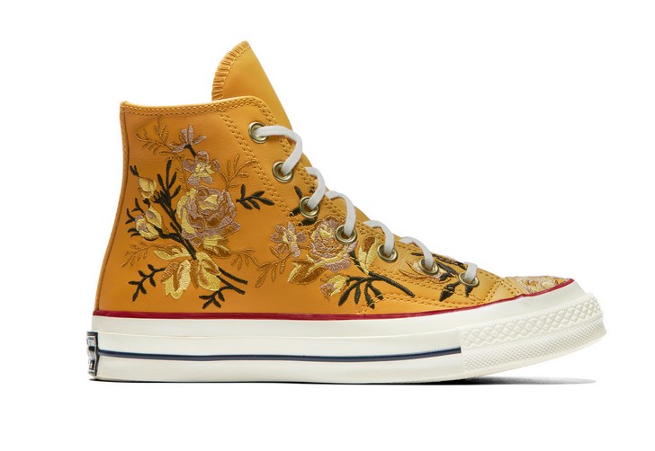 converse chuck 70 floral leather high top