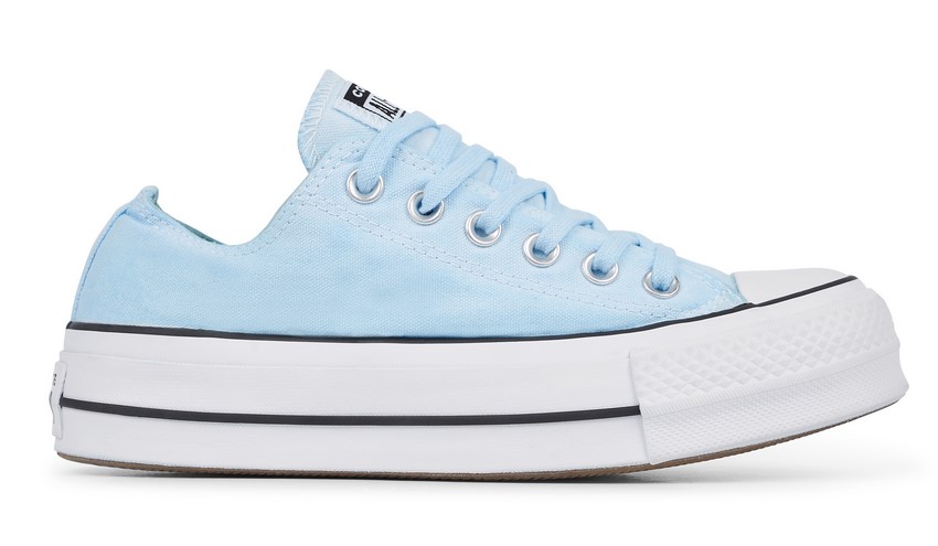 Converse Chuck Taylor All Star Lift Low Top wash l blue dyed/white / Style pour Femme