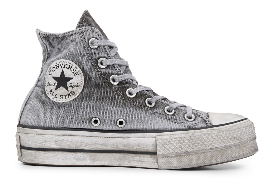Converse Chuck Taylor All Star Lift Smoked Canvas High Top gray/gray/white