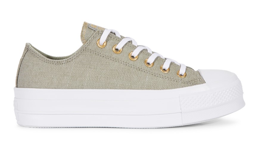 Converse Chuck Taylor All Star Lift Washed Linen Dark Stucco/Driftwood/White
