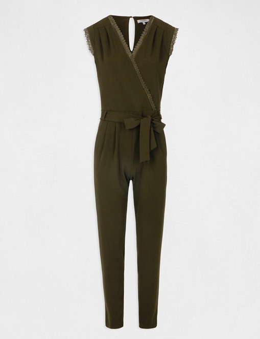 Combinaison-pantalon manches courtes Kaki Morgan