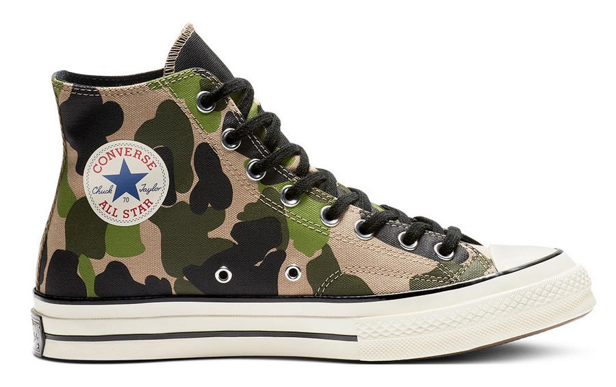 Converse Chuck 70 Archive Print High Top candied ginger/piquant green