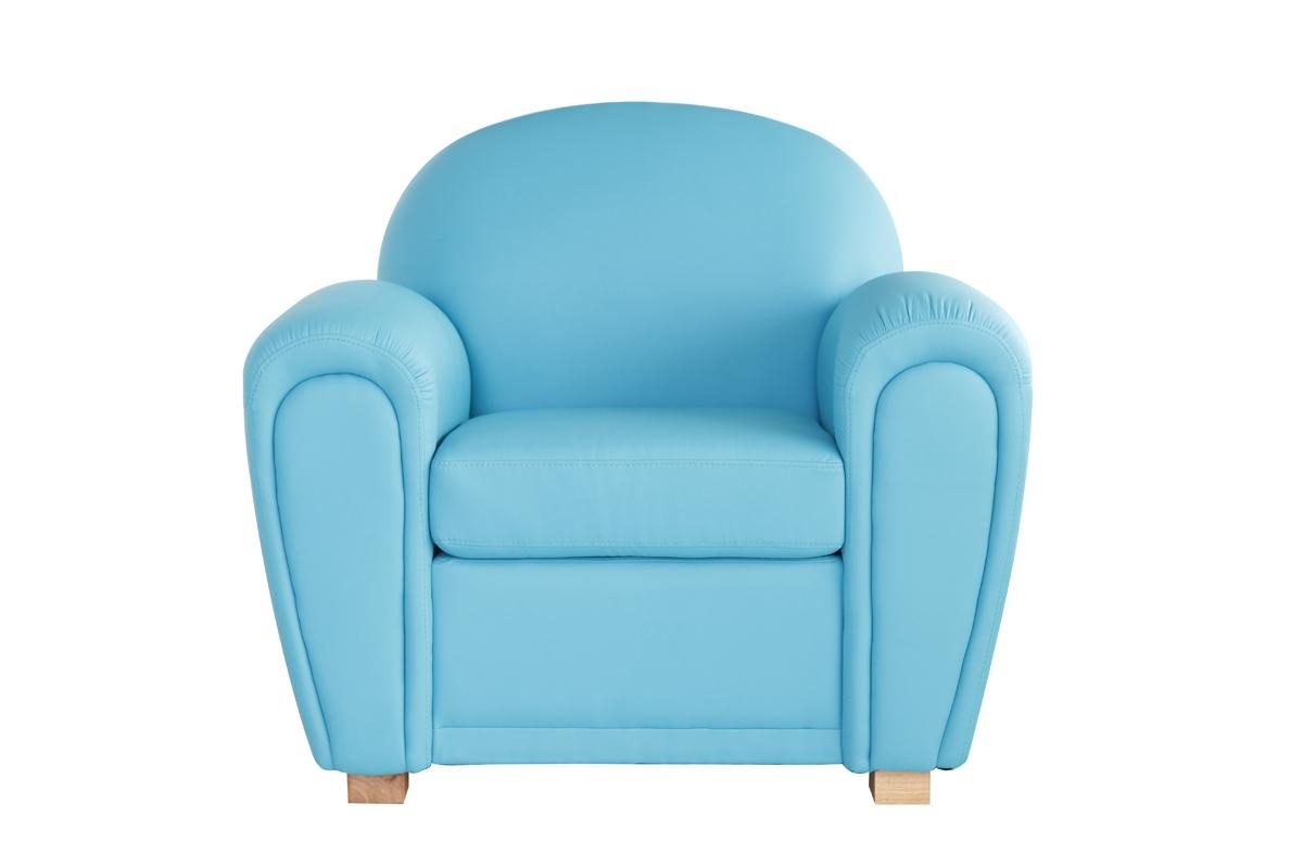Fauteuil Miliboo - Fauteuil Club cuir turquoise NEW CLUB