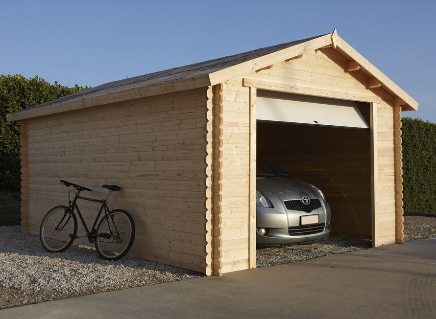 Garage bois Nova 1 voiture 16.91 m² - Leroy Merlin