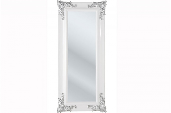 Miroir Declikdeco, Grand miroir Kare Design baroque blanc