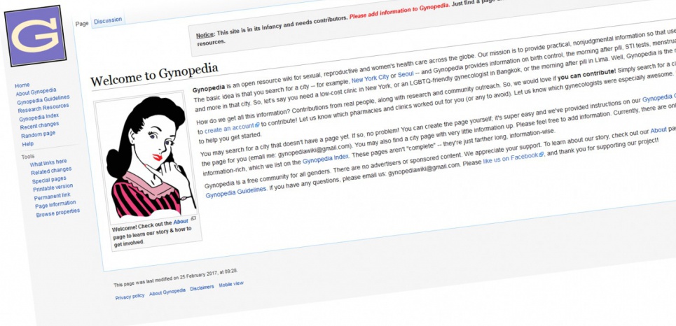 Gynopedia, le Wikipédia de ton vagin (partout dans le monde)