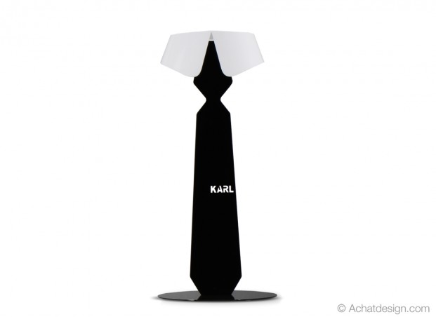 Lampe design noir et blanc KARL - Lampes design AchatDesign
