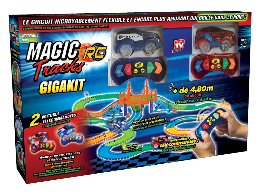 MAGIC TRACKS TURBO RC MEGA SET Circuit de voitures Télécommandé