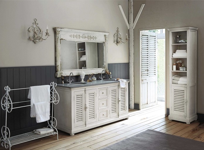 Miroir en bois blanc Albane - Maisons du Monde