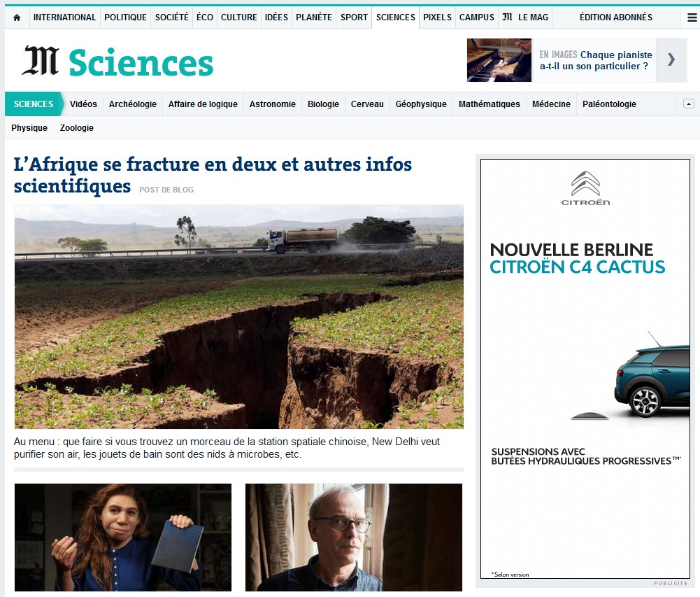 Sciences Le Monde.fr