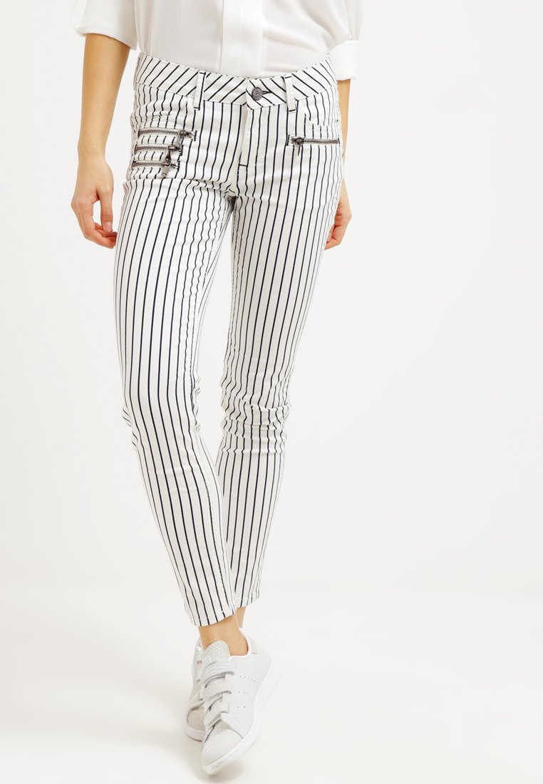 Mos Mosh ROSIE Pantalon classique navy stripe - Pantalon Femme Zalando