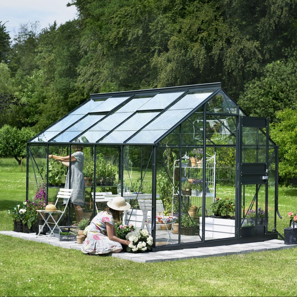 Serre en verre horticole Junior Juliana 9.90 m² pas cher - Soldes Serre de jardin Gamm Vert