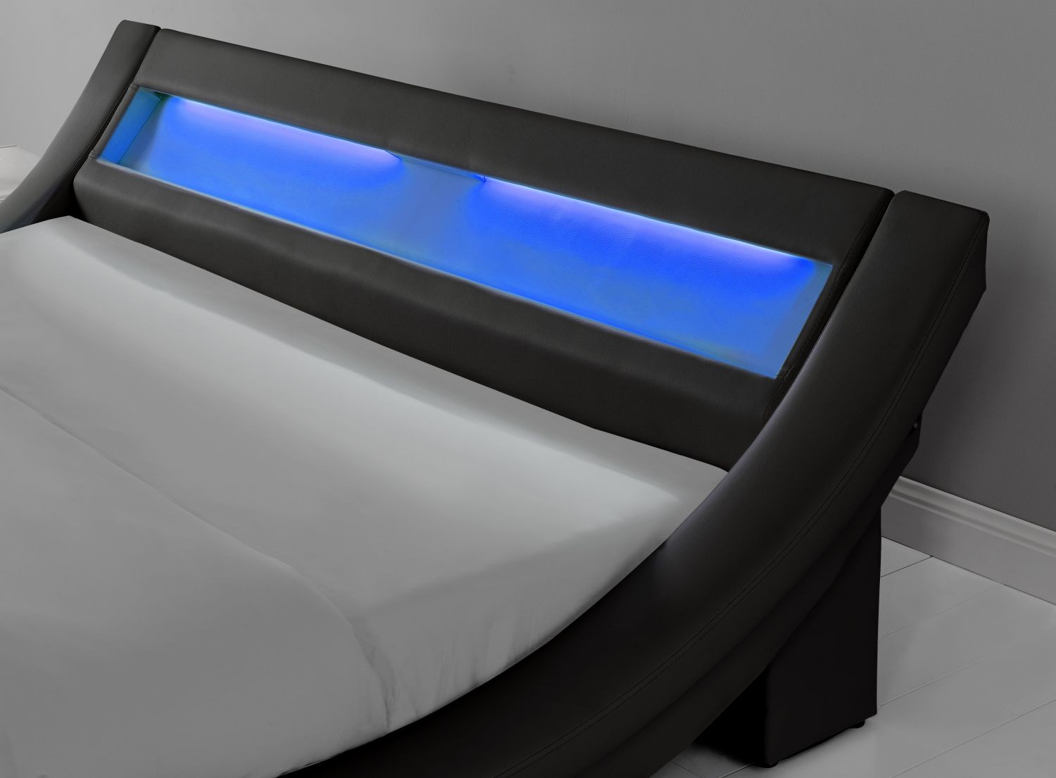 Lit Paddington 160 avec LED intégrées 160x200cm - Concept Usine