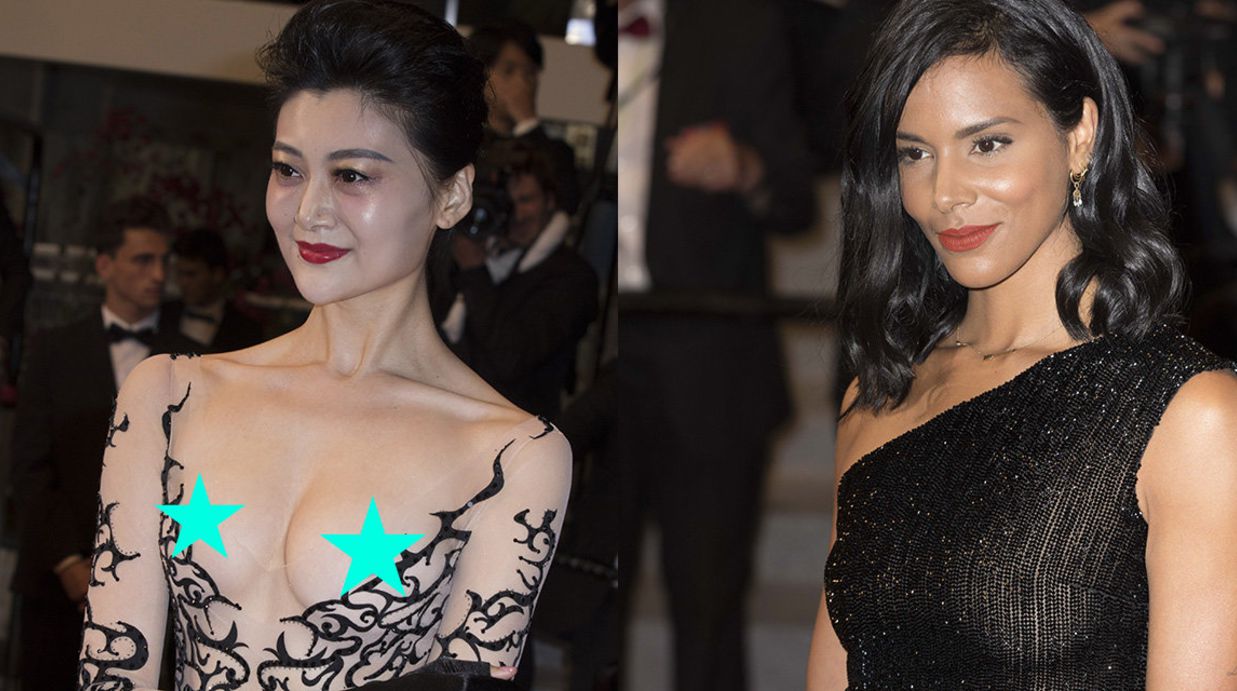 PHOTOS Festival de Cannes 2018 : Shy'm sexy en top transparent, une invitée dévoile sa poitrine