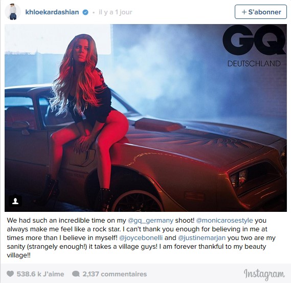 PHOTOS Khloé Karda­shian : son shoo­ting ultra sexy pour GQ