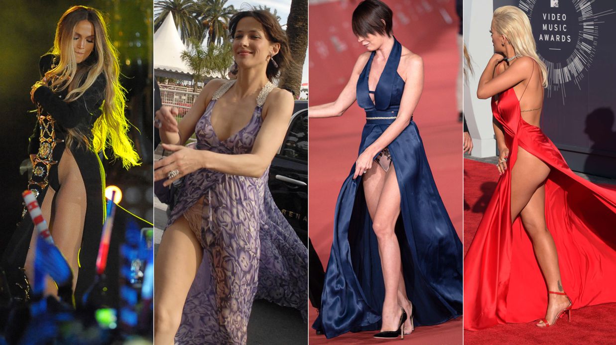 PHOTOS Sophie Marceau, Jennifer Lopez… Ces stars qui en montrent trop en robe fendue