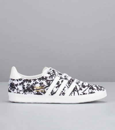 Sneakers imprimées fleurs Gazelle Blanc Adidas Originals - Baskets Adidas Monshowroom